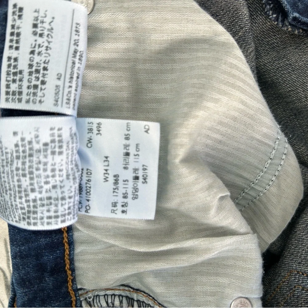 Levis 414 High Rise Dark Jeans 34 34